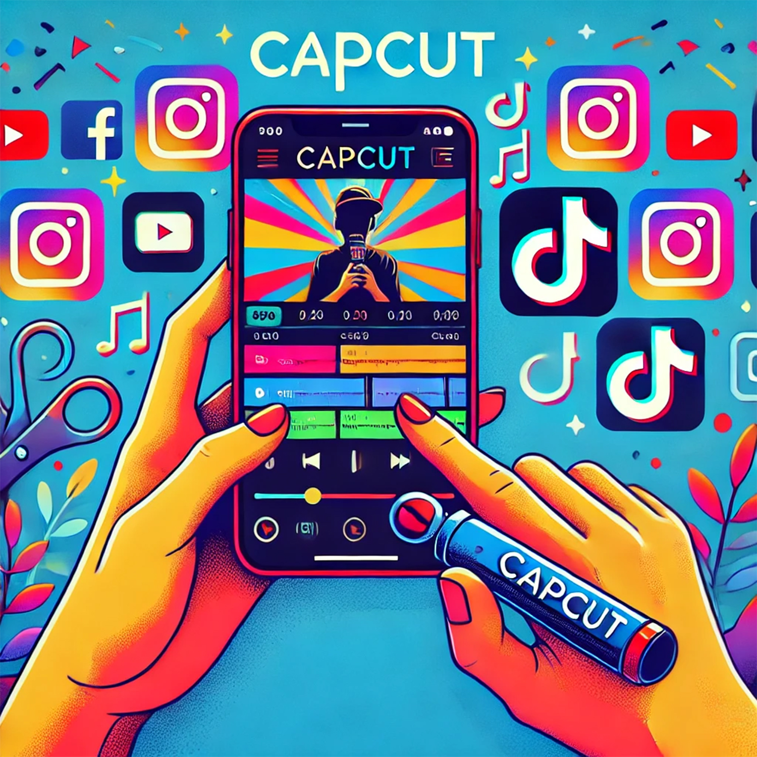 Download capcut to create short videos for social media